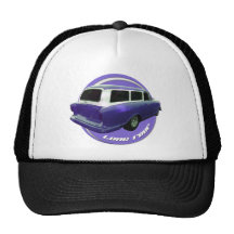 nash long roof grape station wagon mesh hat
