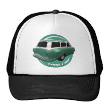 nash long roof seafoam station wagon hot rod hat