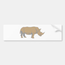 Nashorn rhino rhinoceros auto aufkleber