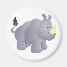Nashorn rhino rhinoceros kühlschrankmagnet