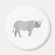 Nashorn rhino rhinoceros magnets