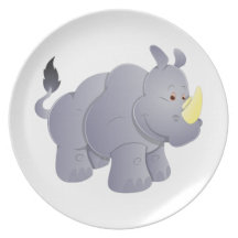 Nashorn rhino rhinoceros party teller