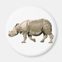 Nashorn Rhinoceros rhino Magnete