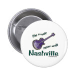 Nashville Guitar Pinback Buttons