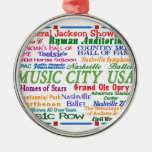 Nashville Music City Christmas Ornament