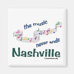 Nashville Music Notes Refrigerator Magnets