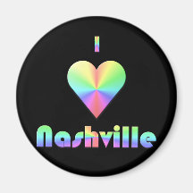 Nashville -- Pastels Refrigerator Magnets