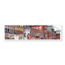 nashville tennessee country music capital art bumper sticker
