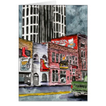 nashville tennessee country music capital art cards