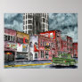 nashville tennessee country music capital art print