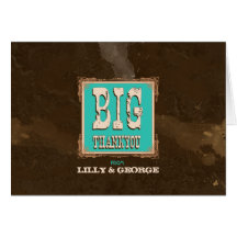 Nashville Thank You Card: Turquoise