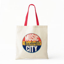 Nashville Vintage Label Canvas Bag