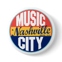 Nashville Vintage Label Button