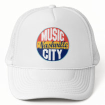 Nashville Vintage Label Mesh Hats