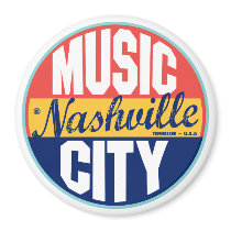 Nashville Vintage Label Refrigerator Magnets