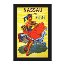 Nassau Jet Stretched Canvas Prints