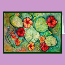 "Nasturtium Fantasy" cards