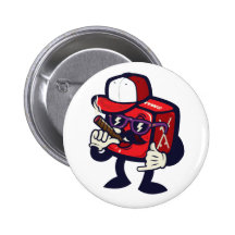 Nasty Dice Boy Pinback Button