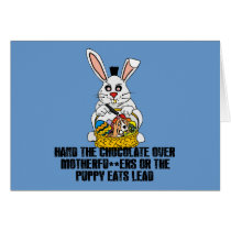 Nasty Easter bunny cards