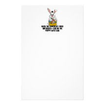 Nasty Easter bunny Personalised Stationery