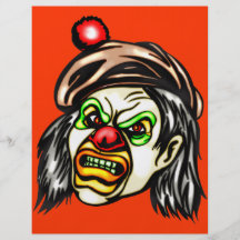 Nasty Evil Clown Flyer Design