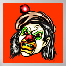 Nasty Evil Clown Poster