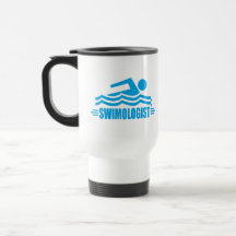 Natation drôle tasse à café