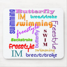 Natation partout de Mousepad Tapis De Souris