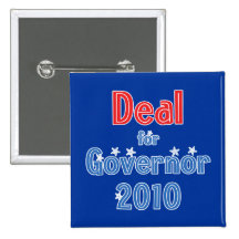 Nathan Deal for Governor 2010 Star Design Pinback Button