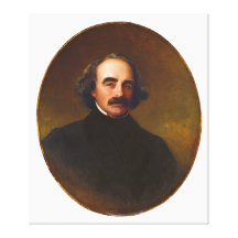 Nathaniel Hawthorne by Emanuel Gottlieb Leutze Canvas Print
