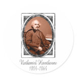 Nathaniel Hawthorne Round Sticker