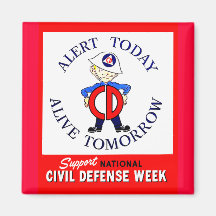 National Civil Defence Week Magnet