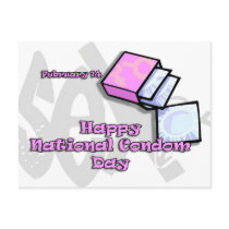 National Condom Day February 14 Postcard