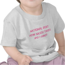 NATIONAL DEBT: HOW MUCH TAXES DO I OWE? T SHIRTS
