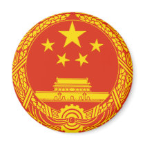 NATIONAL EMBLEM OF THE PEOPLES REPUBLIC OF CHINA REFRIGERATOR MAGNET