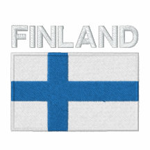 National Flag of Finland Embroidered Polo Shirt