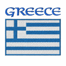 National Flag of Greece Embroidered Shirt