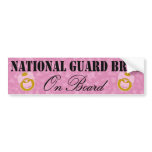 National Guard Brat On Board (Window Sticker) Bumper Sticker