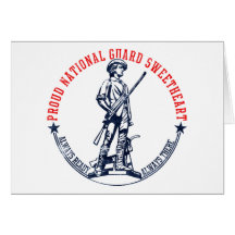 National Guard Sweetheart T-Shirts and Gifts Greeting Cards