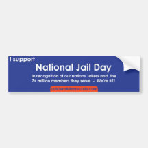 National Jail Day Bumper Stickers