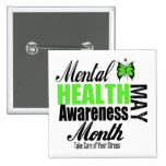 National Mental Health Awareness Month Pinback Buttons
