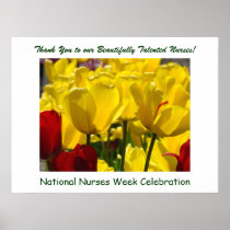National Nurses Week Celebration poster Tulips