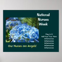 National Nurses Week poster Celebrations Add Text