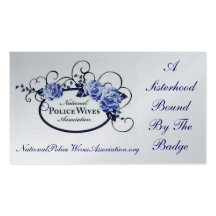 National Police Wives Association Referral Card Business Card Template