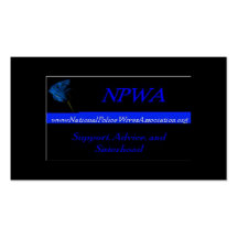 National Police Wives Association Referral Cards Business Card Templates