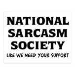 National Sarcasm Postcards