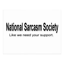 National Sarcasm Society Post Cards