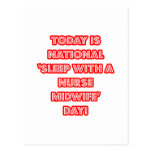 National 'Sleep With a Nurse Midwife' Day Post Card
