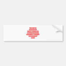 National 'Sleep With an Occ Health Specialist' Day Bumper Sticker