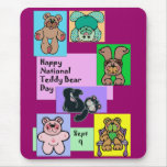 National Teddy Bear Day September 9 Mousepads